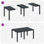 Garden Table Poly Rattan-805869275-805869274