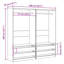 Botkins Manufactured Wood Wardrobe