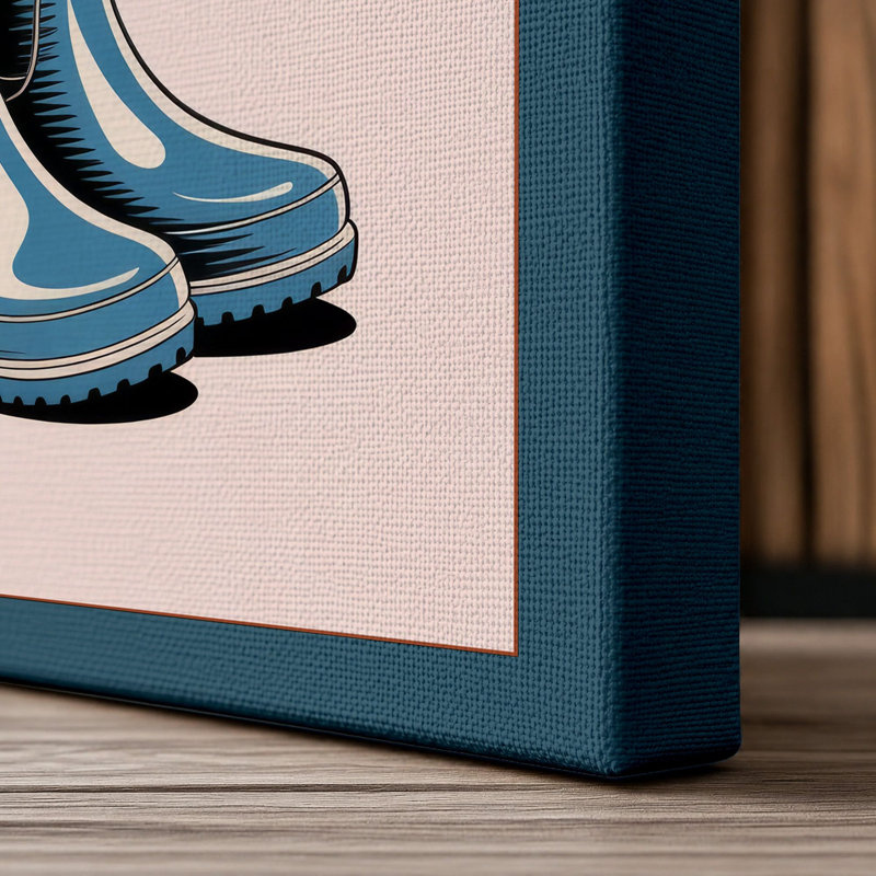 Print, 36x24 - 91.4 x 61.0 cm, Teal Border