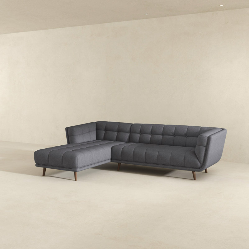 Canapé modulaire Addison, Orienté à gauche (vu de face), Lin gris