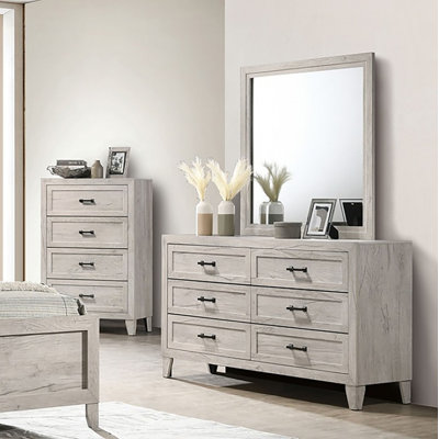 Abdhulah 6 Drawer Dresser With Mirror