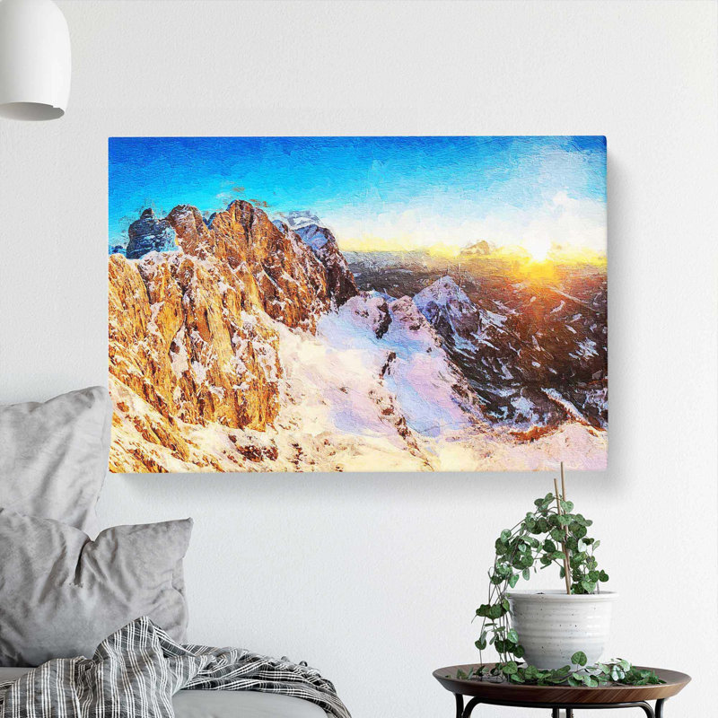 Hoher Dachstein Mountain in Austria - Wrapped Canvas, 35cm H x 50cm W x 3cm D