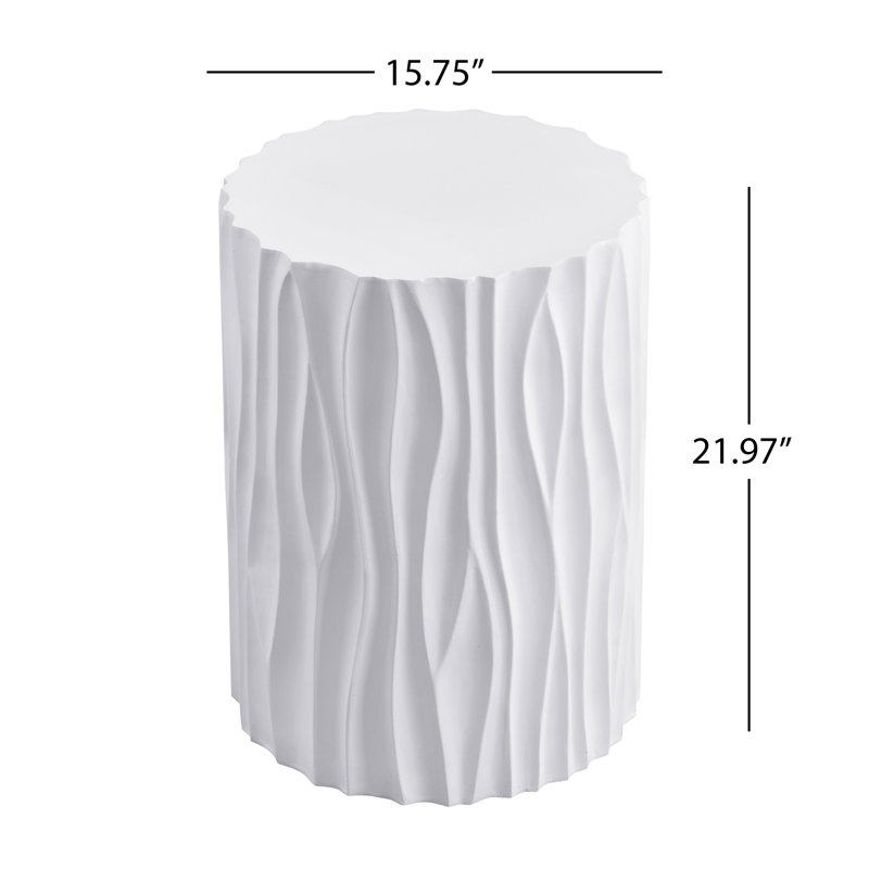 Table d'appoint Kygo Modern Coastal MGO, White