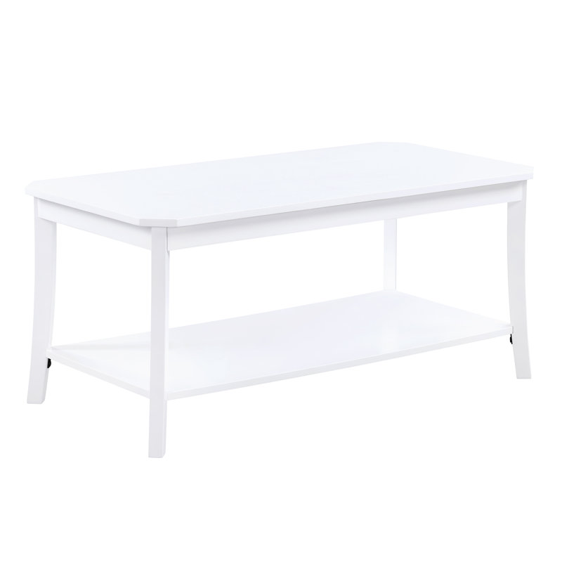 Table basse avec tablette Sonora, Blanc