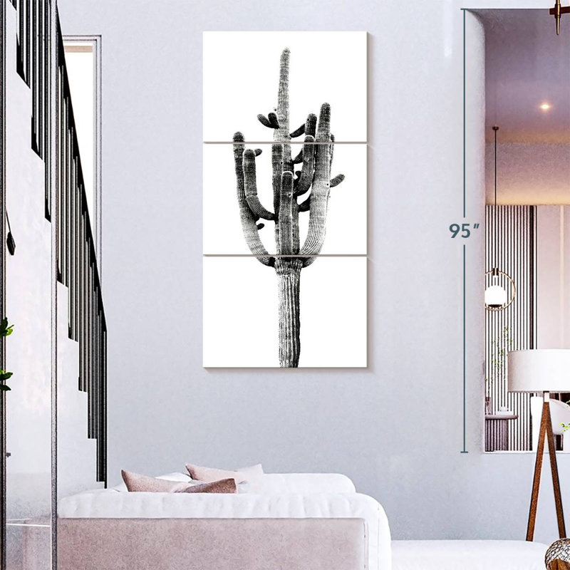 Saguaro noir II, H 32 po x l 15 po
