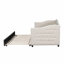 Lit de jour simple rembourré avec couchette, beige