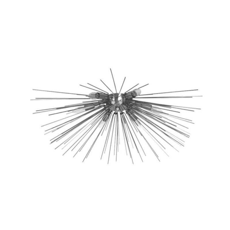 Lustre de sphère spoutnik 6 lumières Cordella, Chrome
