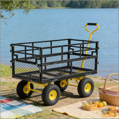 Wagon Cart Garden Cart Trucks Make It Easier To Transport Firewood