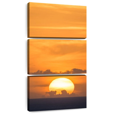 West Indies Glowing Sunset