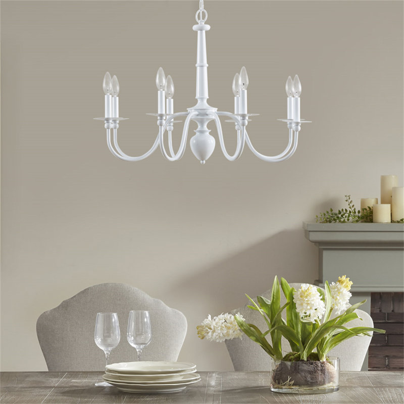 Lustre traditionnel en métal 8 lumières