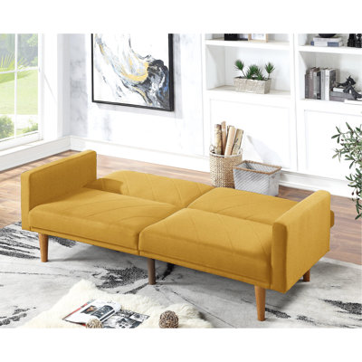 Black Faux Leather Like Adjustable With Comfortable Fabric And Stable Wood In Luminous Mustard, Wrapped Fabric, Built On Frame