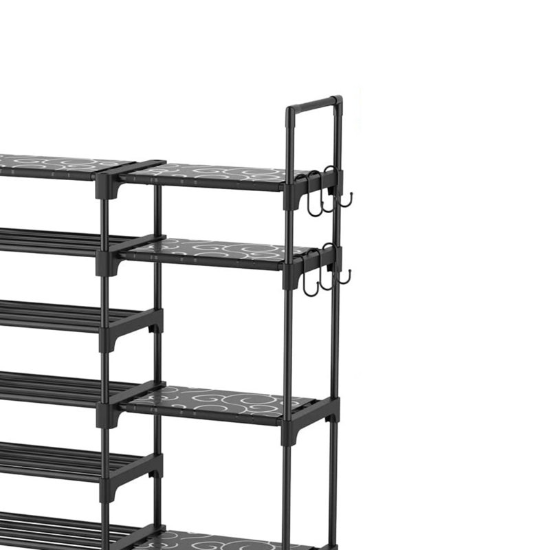 32 Pair Shoe Rack, Black