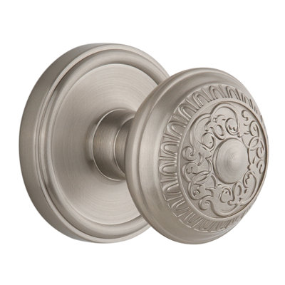 Grandeur Georgetown Rosette Passage with Windsor Door Knob