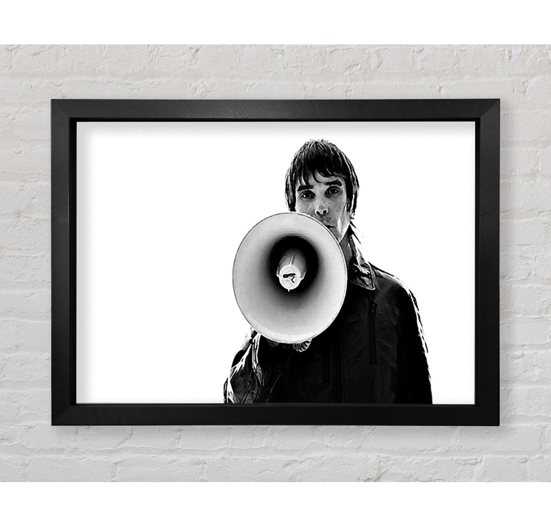 Ian Brown Megaphone - Einzelne Bilderrahmen Kunstdrucke