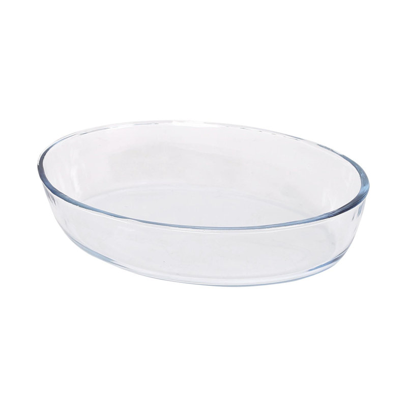 Argon Tableware Oval Glass Baker Bakeware, 18cm x 26cm