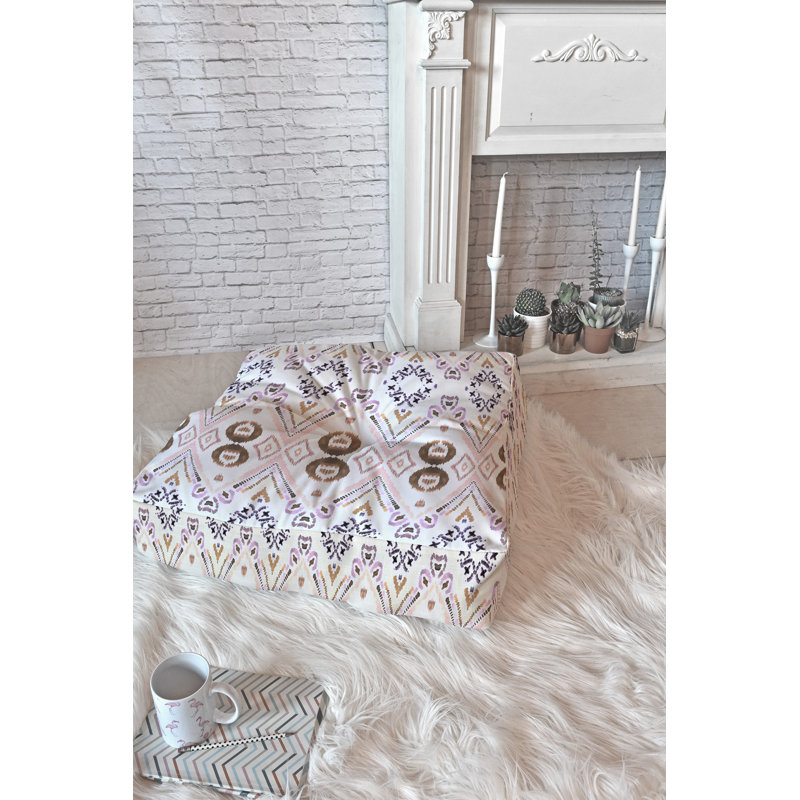 Coussin de plancher ikat, 23 po x 23 po