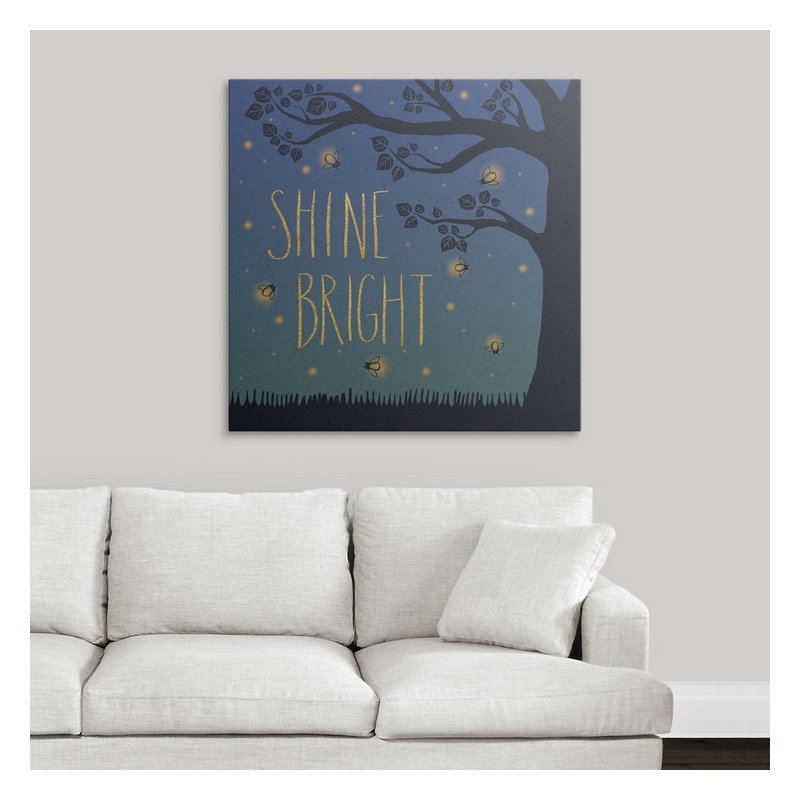 « ii » par laura marshall, impression Twilight Fireflies, Toile, H 35 po x l 35 po x P 1,5 po