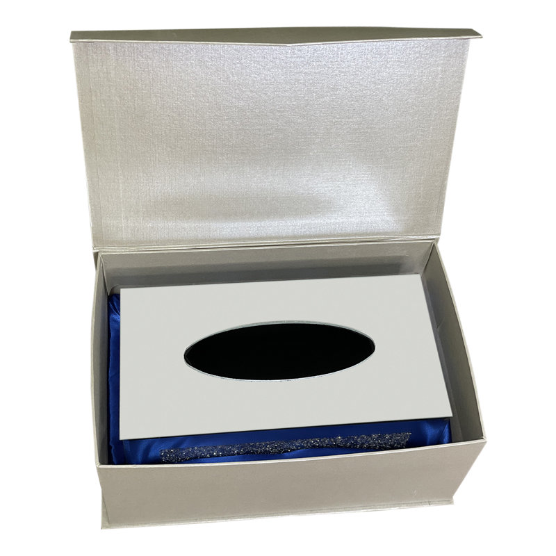 Porte-mouchoirs en miroir Ambrose, Argent