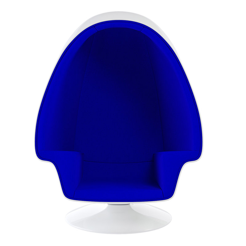 Modholic Alpha Egg Chair & Ottoman, Blue, Blue