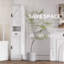 Armoire de rangement pour salle de bain avec 2 portes de grange et 1 tiroir, unité de rangement étroite, tablettes réglables-450521080