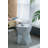 Hexagonal Tapered Garden Capiz Stool, Accent Side Table