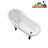 53.1'' x 25.6'' Freestanding Soaking Acrylic Bathtub-72770249-76285534