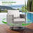 12-Person Mostly No Assembly Required Outdoor Sectional With Cushions And Swivel Rockers, All-Weather Wicker Patio Set-1920559144