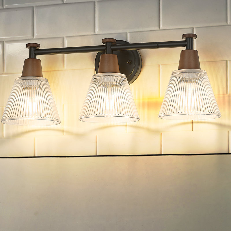 Amilla 3 - Light Dimmable Vanity Light, Black/Vintage