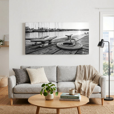 Dock Rope Canvas Wall Art Oil Painting Print Set Of 1