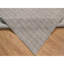 Tapis oriental brun clair 9 pi x 12 pi à rayures verticales avec effet sel et poivre, tissé à la main, laine naturelle