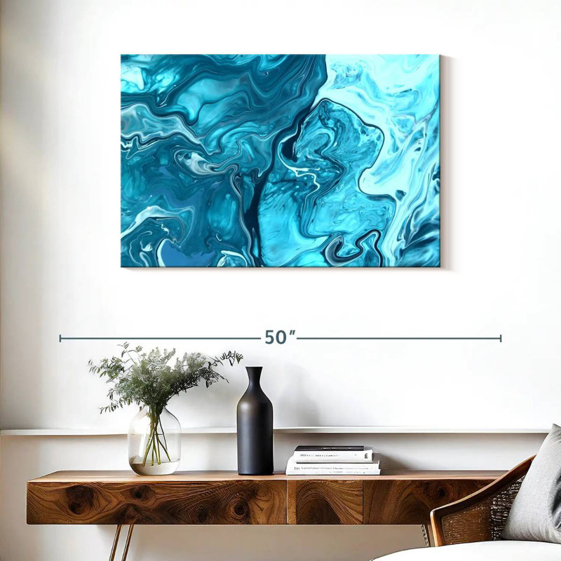 Avery Marble Waves Abstract, 24" H x 36" W
