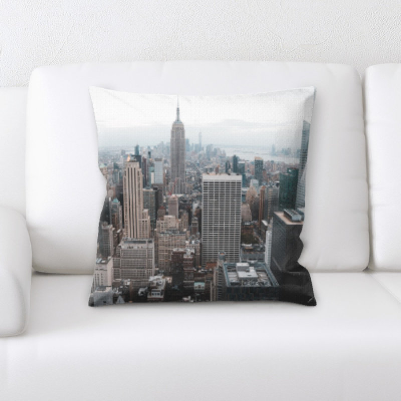 Coussin décoratif "new york city shots" Sherrill