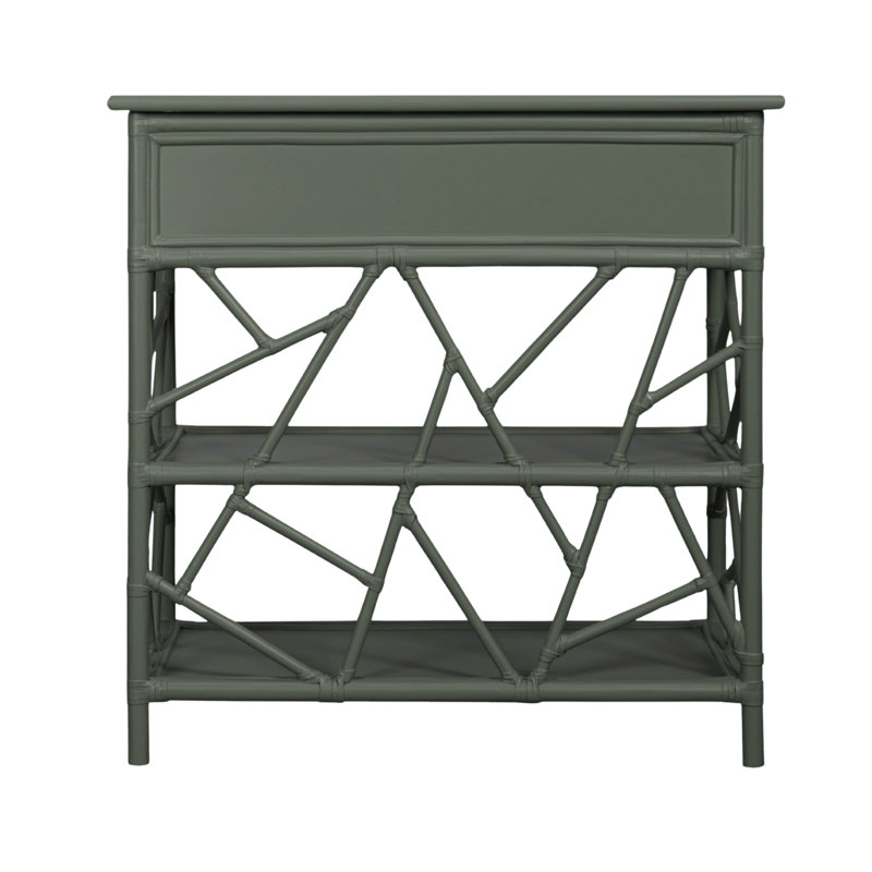 End Table with Storage, Evergreen