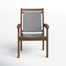 Fleur Wood Outdoor Stacking Dining Armchair