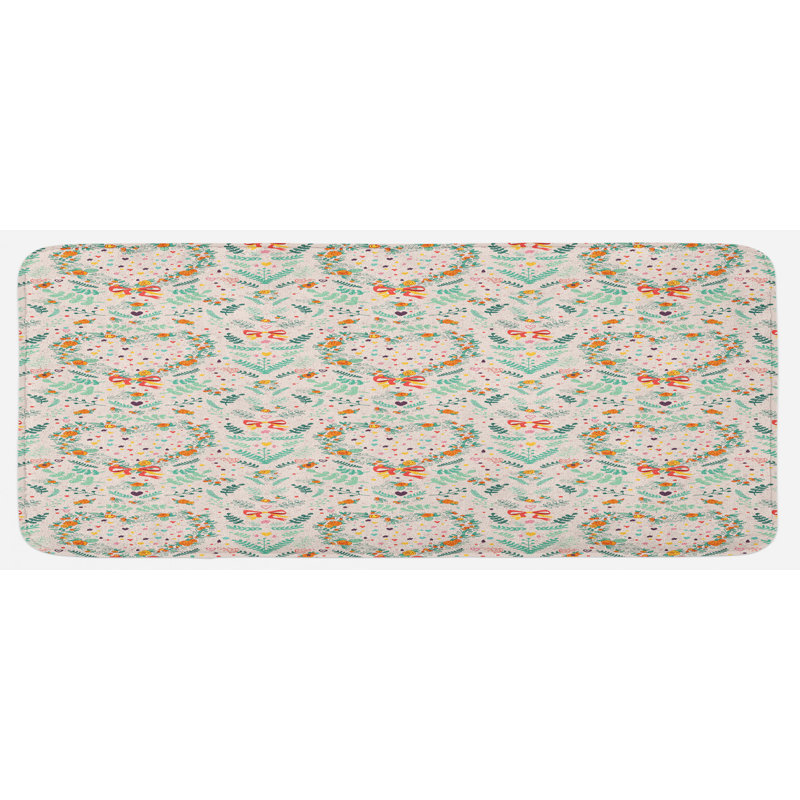 Tapis de cuisine shabby flore