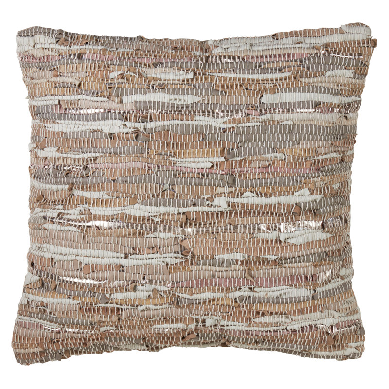 Coussin en cuir Cuir Chindi