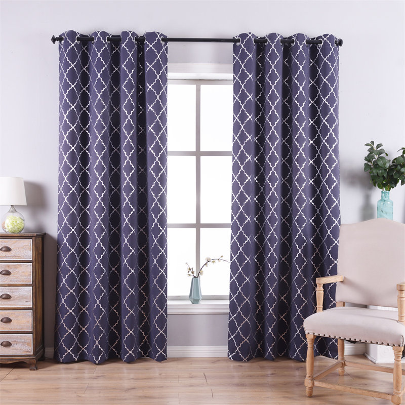 Blackout Curtain Pair, 52" x 95", Purple