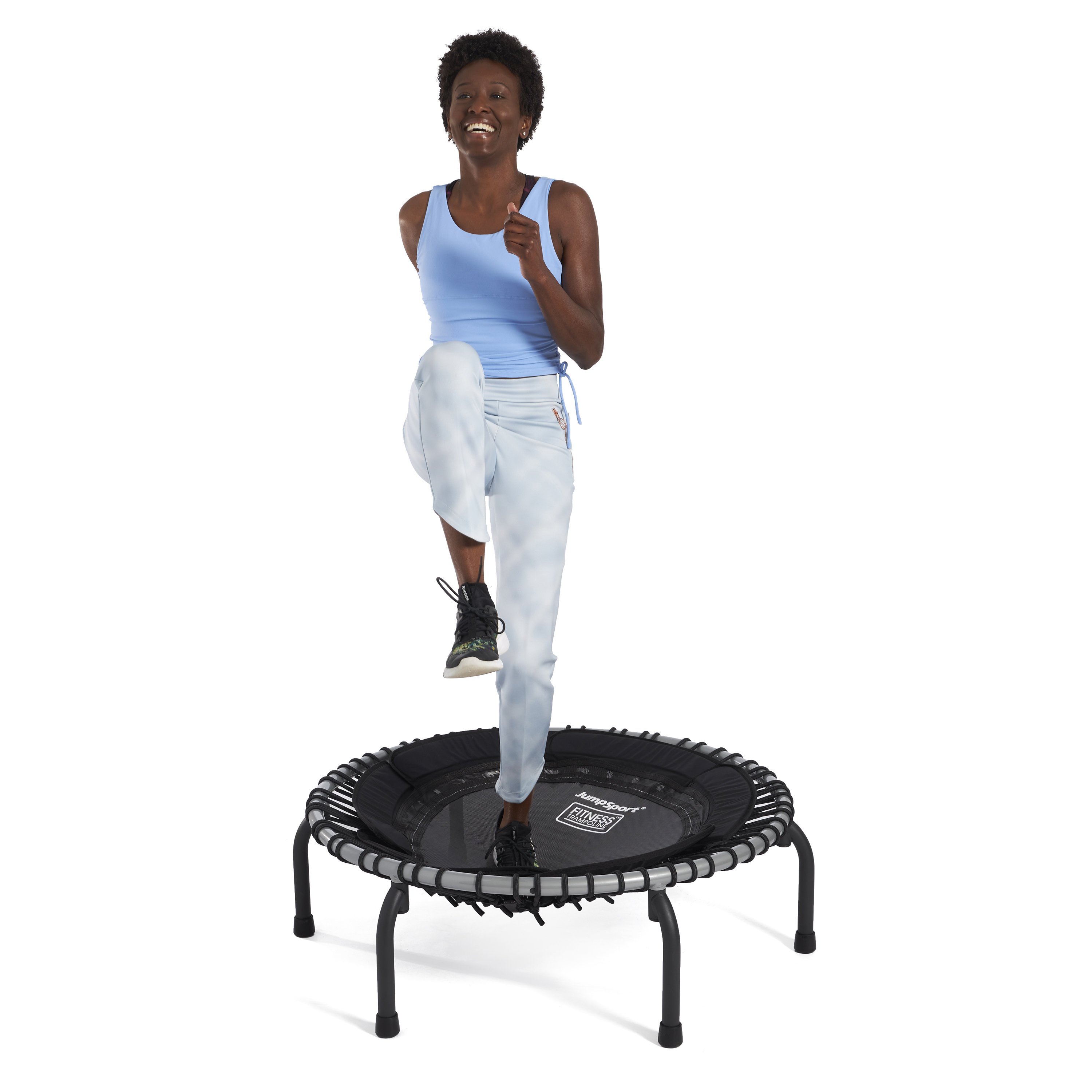 JumpSport 370 Home Gym 39 Heavy Duty Fitness Trampoline with 4-In
