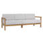 Boe 82" Outdoor Olefin Patio Sofa, Light Grey