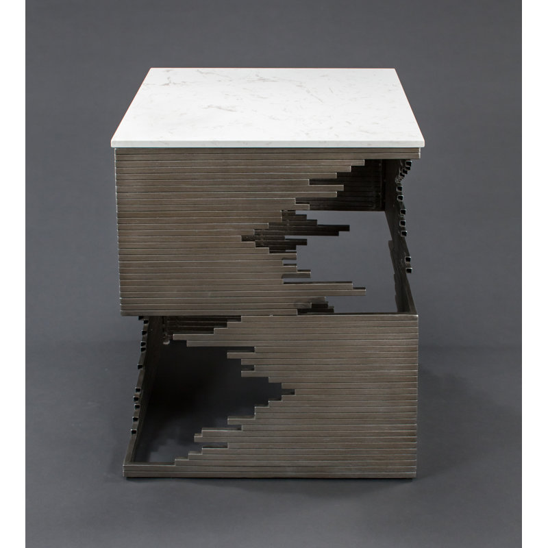 Marble Top End Table