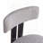 Stylish Round Stools with  Upholstered Seat & Black Metal Frame-376628134