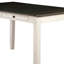 Table à hauteur de comptoir Inana Esterly au fini blanc antique / gris