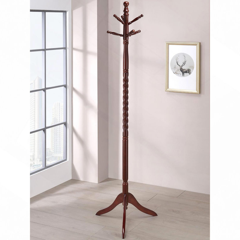 Portemanteau avec poteau torsadé