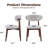 Upholstered Solid Wood Dining Chair-1730815191