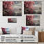 Art du Japon, mont Fuji II rose sur bois-372447761