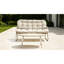 Chaise double en rotin PE de qualité supérieure avec structure en métal - Confort et durabilité ultimes pour votre patio