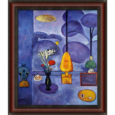 «The Blue Window» par Henri Matisse - peinture sur toile à cadre flottant