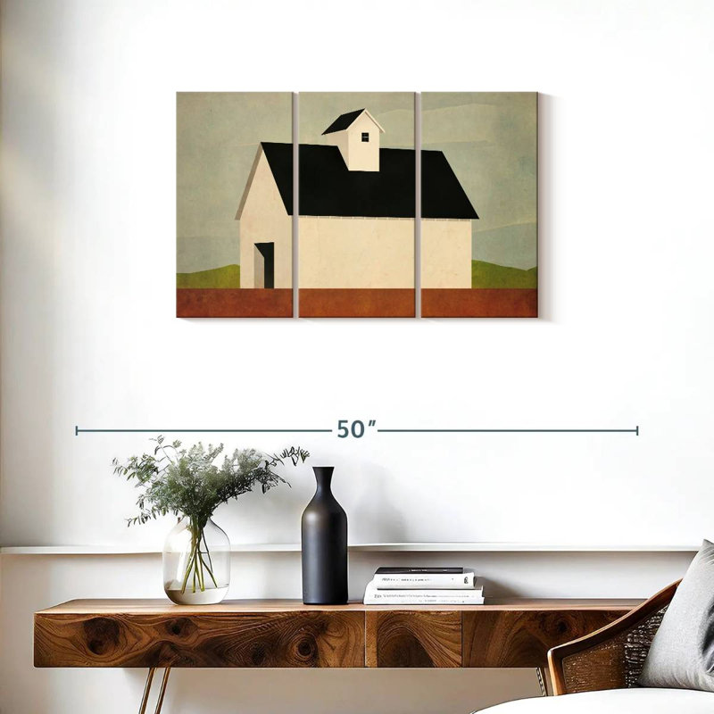 Lilie Fall Barn, 20" H x 33" W