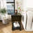 Wexford Collection Rectangular Solid Wood End Table with Drawer and Storage Shelf, Mid-Century Modern Narrow Side Table with 4 Legs for Living Room, Bedroom and Small Spaces Black-707586243