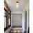 3-Light Wood Flush Mount